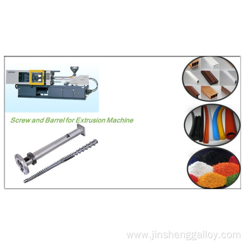 High output single extruder screw and barrel